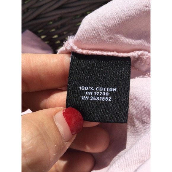 Victoria Beckham for Target size large girls pink blouse button up Swiss dot L - Picture 10 of 11